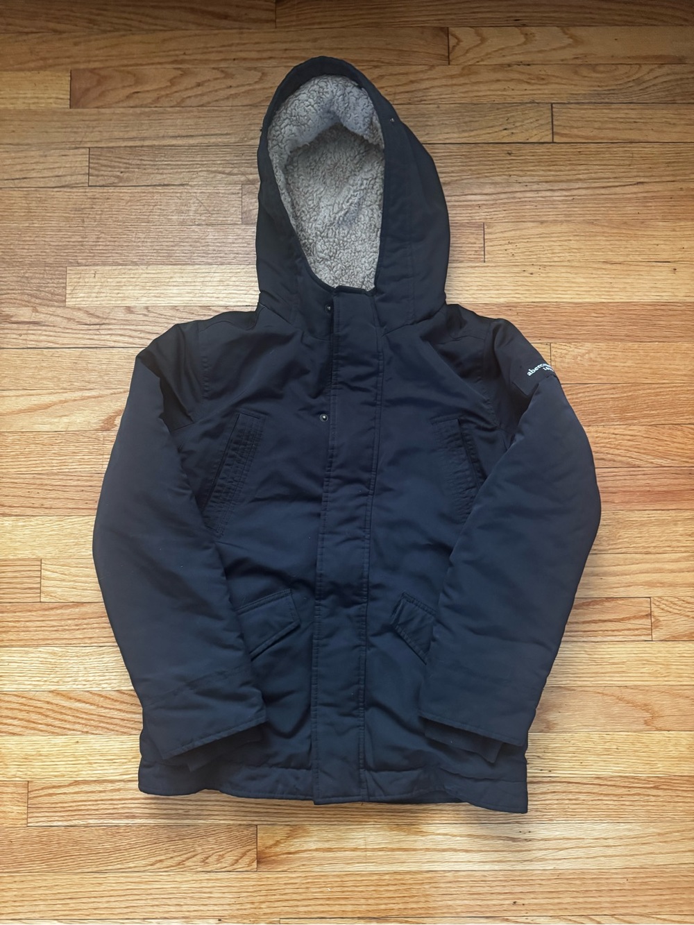 abercrombie kids Black Parka